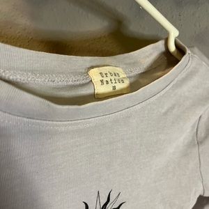 Long sleeve cropped shirt